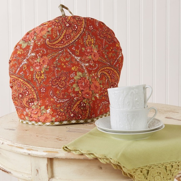 April Cornell Autumn Patchwork Tea Cozy Reversible - Picture 2 of 4